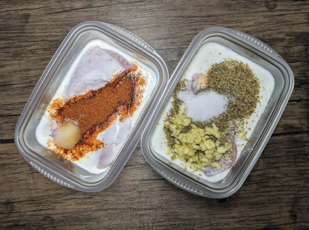 Marynaty do kurczaka pieczonego w maślance.