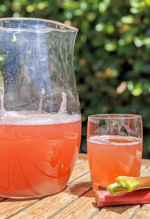 Kompot z rabarbaru