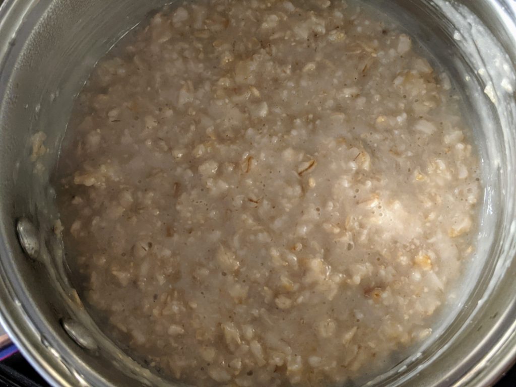 Owsianka na wodzie